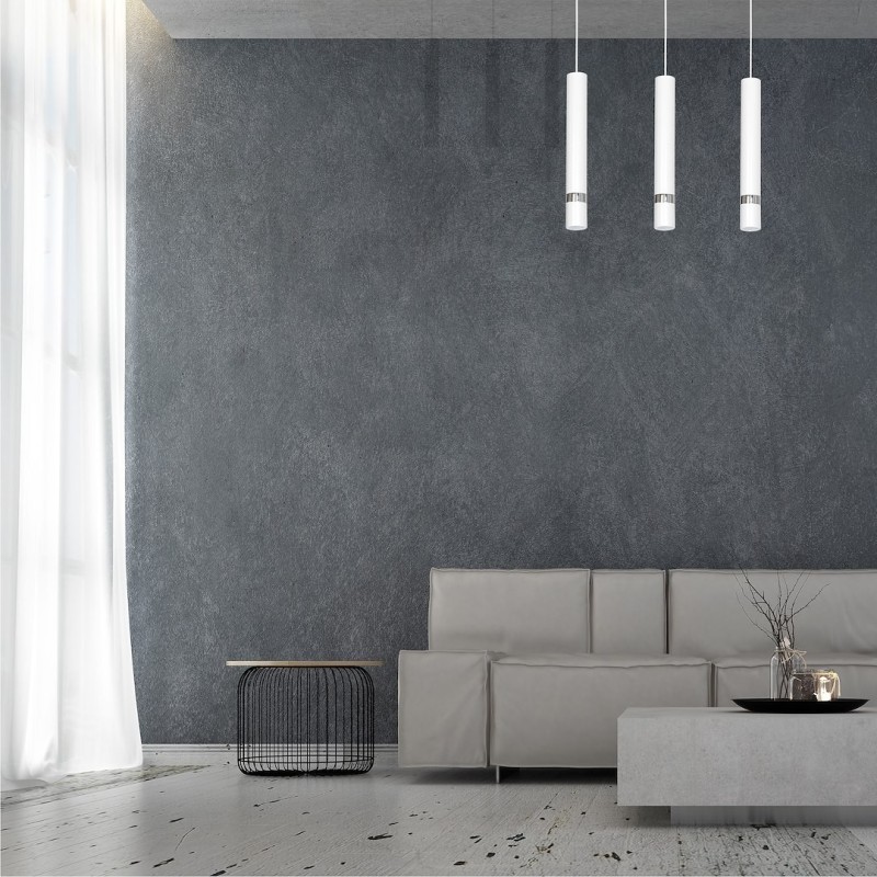 Lampa wisząca JOKER WHITE/CHROME 3xGU10