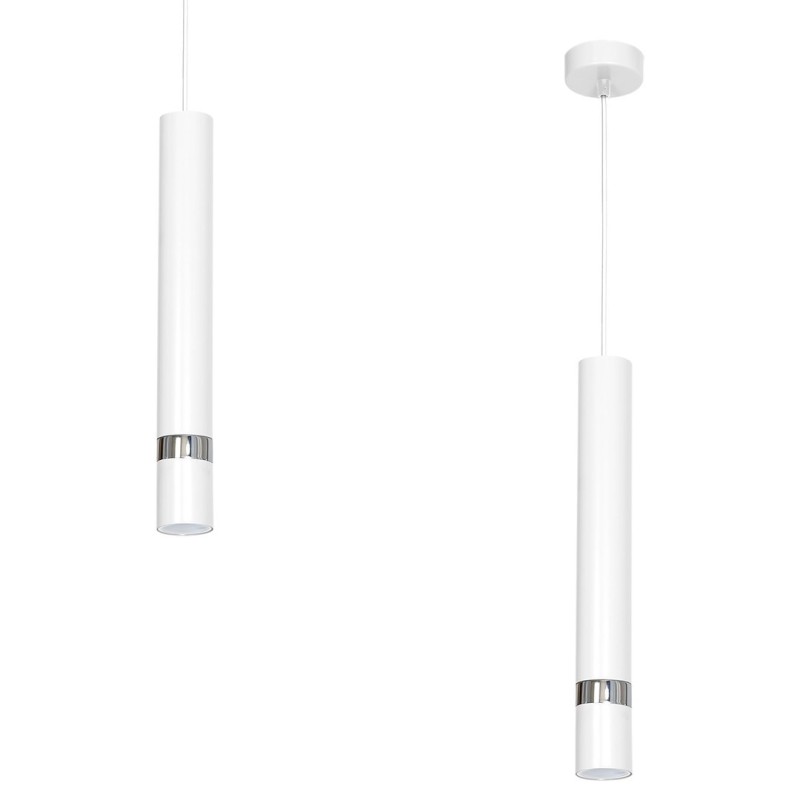 JOKER WHITE/CHROME Pendant Lamp 1xGU10