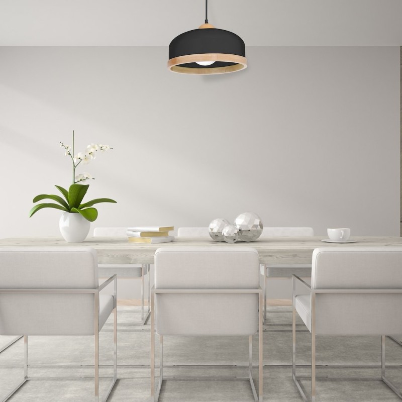 STUDIO BLACK Hanging Lamp 1xE27