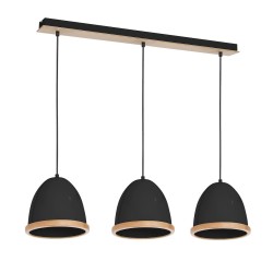 STUDIO BLACK Hanging Lamp 3xE27