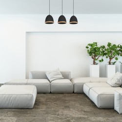 Lámpara colgante STUDIO BLACK 3xE27