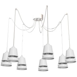 APOLLO WHITE Hanging Lamp 7xE27