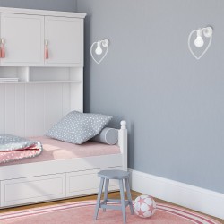 Wandleuchte Amore 1xE27 Weiß