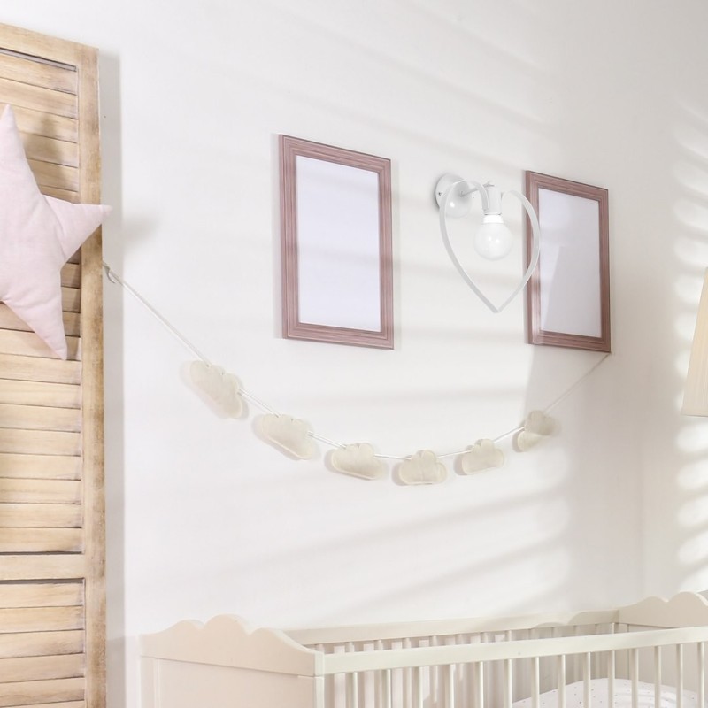 Amore Wall Lamp 1xE27 White