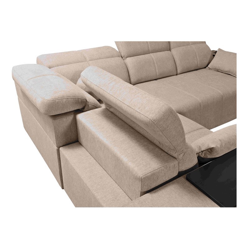Milano II Mix corner sofa with sleeping and relaxation function, Plecionka, Verita 76