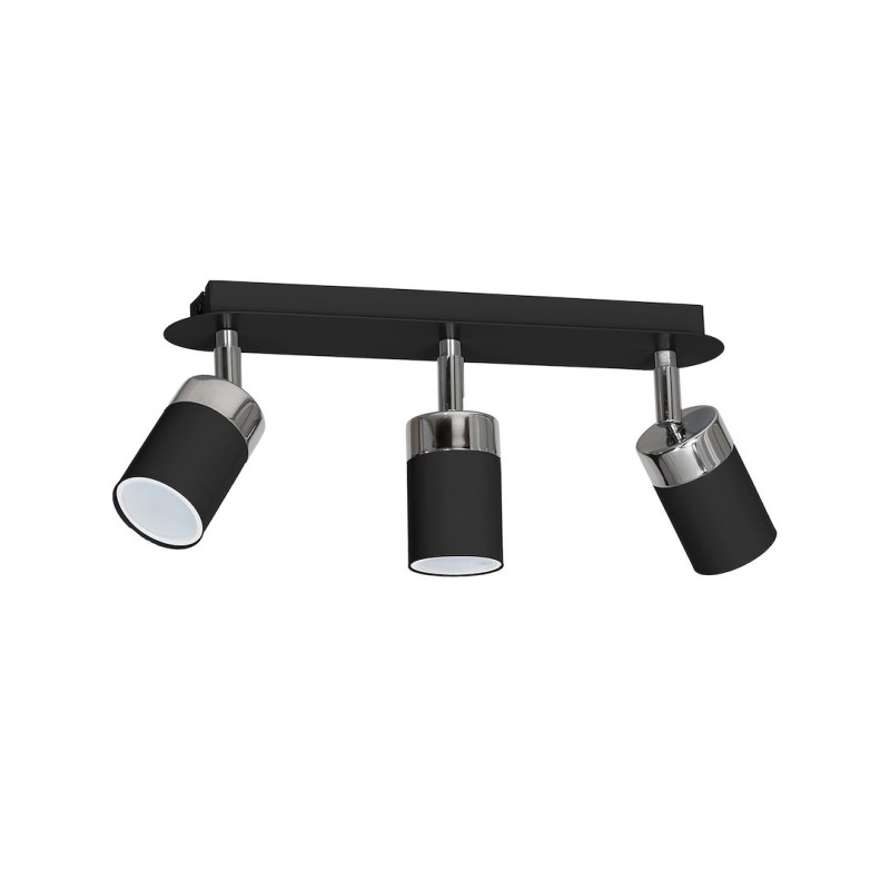 JOKER BLACK/CHROME Ceiling Lamp 3xGU10