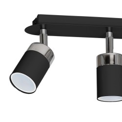 JOKER BLACK/CHROME Ceiling Lamp 3xGU10