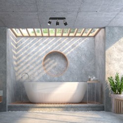 Deckenleuchte JOKER SCHWARZ/CHROM 3xGU10