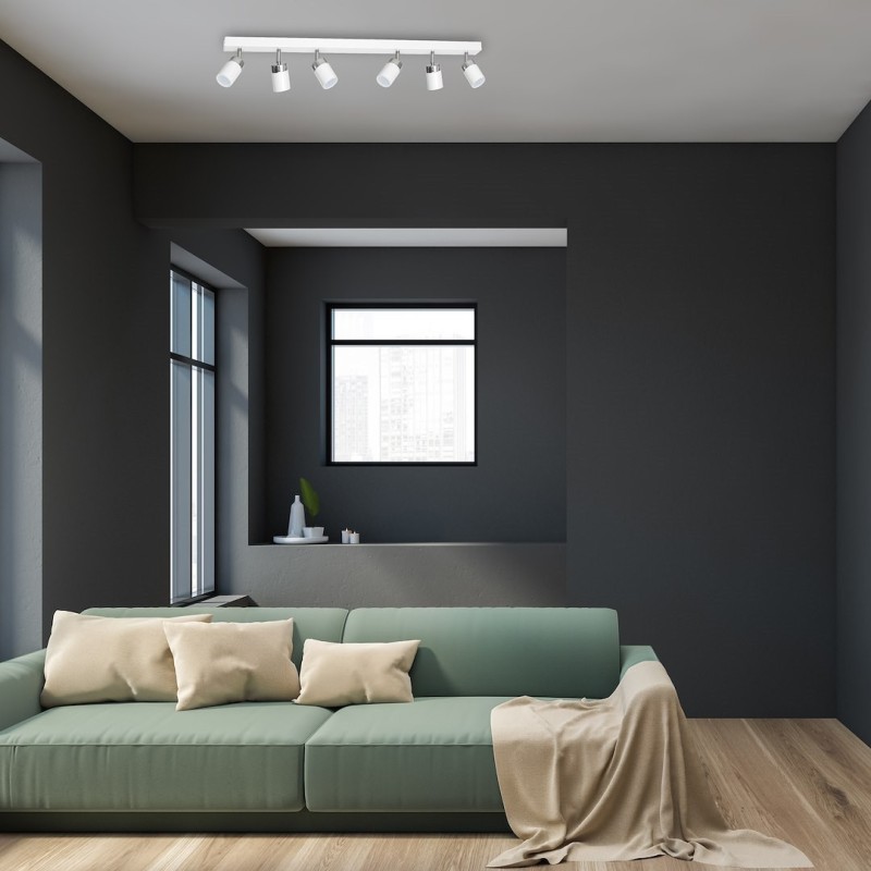 Lampa sufitowa Joker 6xGU10 Biały/Chrom