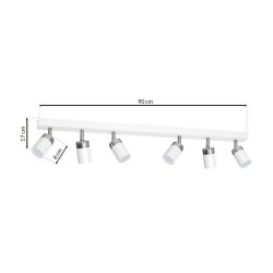 Ceiling lamp Joker 6xGU10 White/Chrome