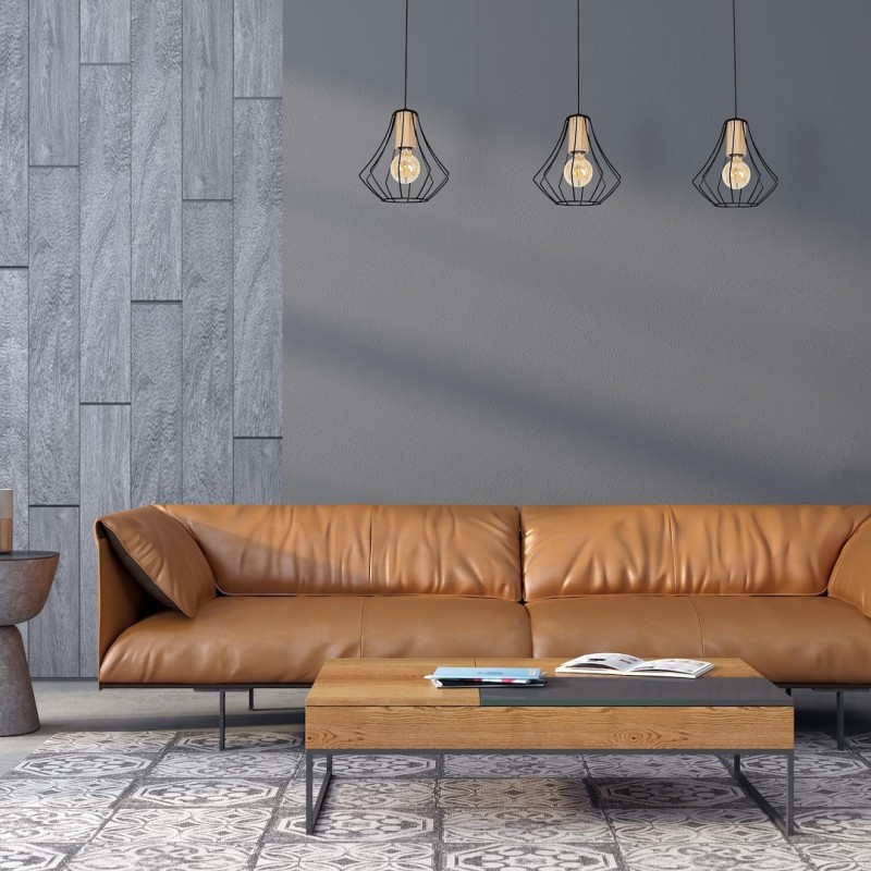 WILL BLACK pendant lamp 3xE27