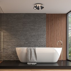 Deckenleuchte OVAL BLACK 3xE27