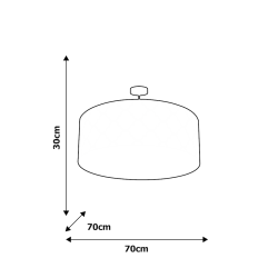 Lámpara colgante PIERRE BLACK 3xE27