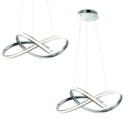 CAPPIO CHROME 36W LED PENDANT LAMP