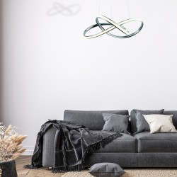 CAPPIO CHROME 36W LED PENDANT LAMP