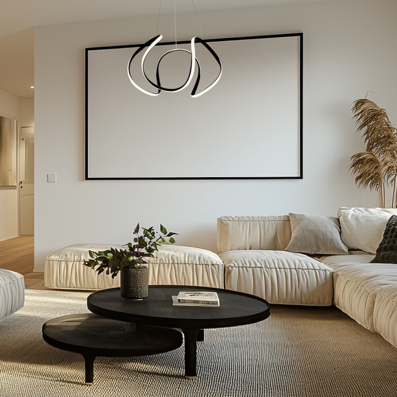 GLOBE BLACK 50W LED PENDANT LAMP