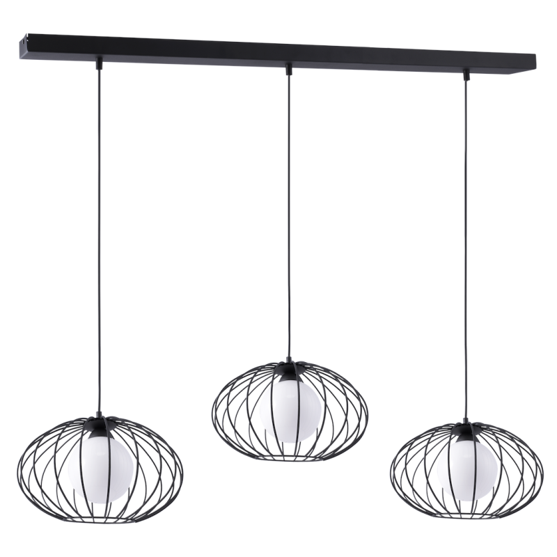 KRONOS BLACK Pendant Lamp 3xE14