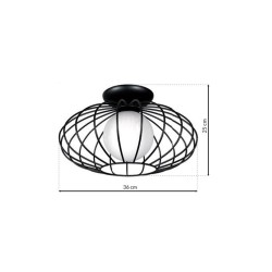 KRONOS BLACK Ceiling Lamp 1xE14