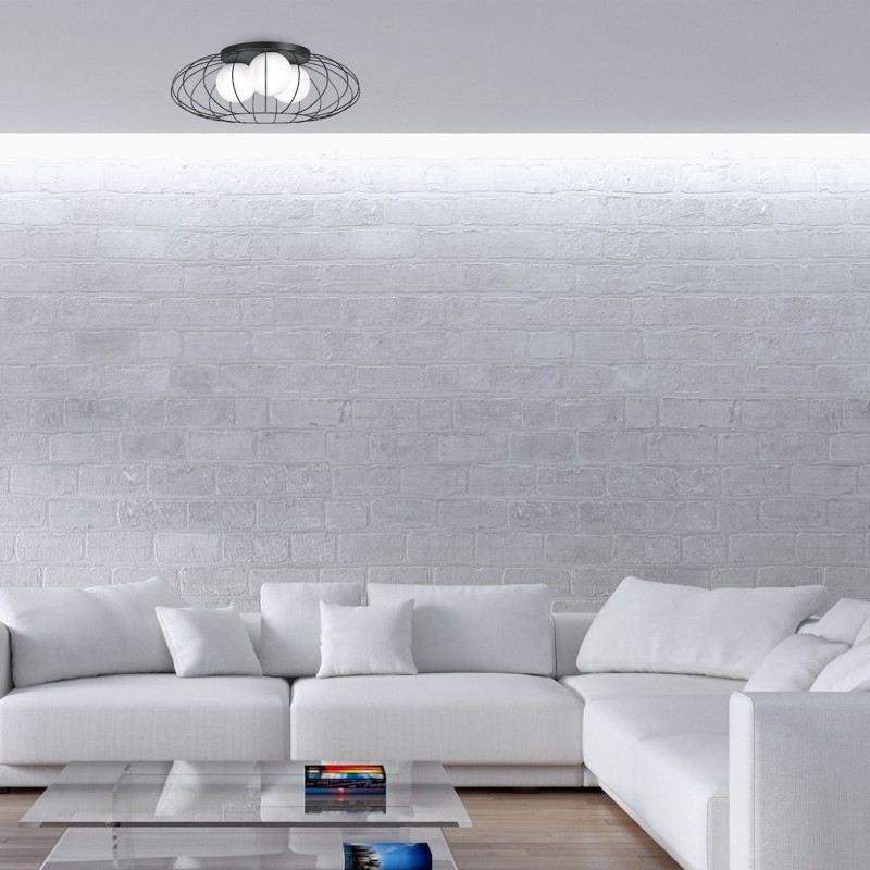 Ceiling Lamp KRONOS BLACK 3xE14