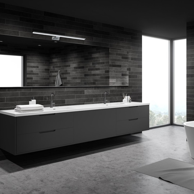 Aplique SHINE CROMO 80cm 15W LED