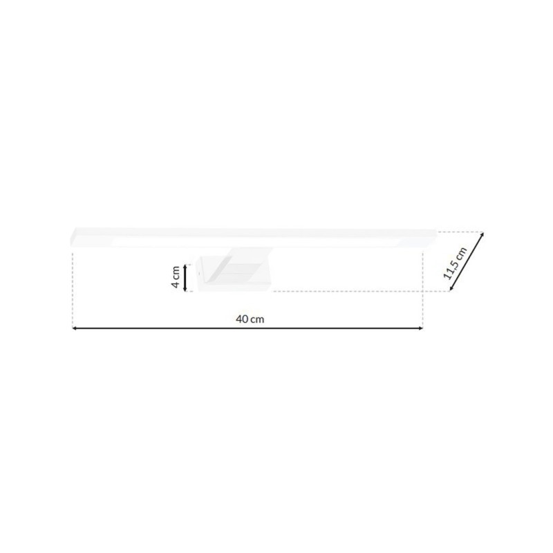 Kinkiet Shine 40cm 7W LED Biały