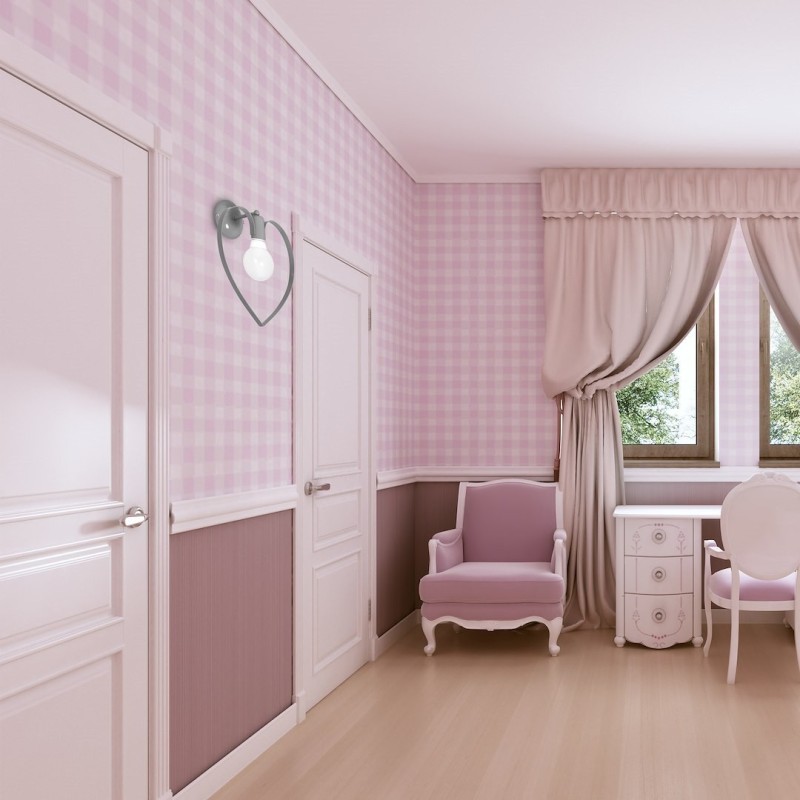 Aplique AMORE GREY 1xE27