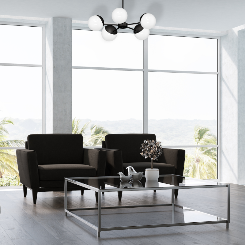 Kronleuchter SFERA BLACK 5xE14