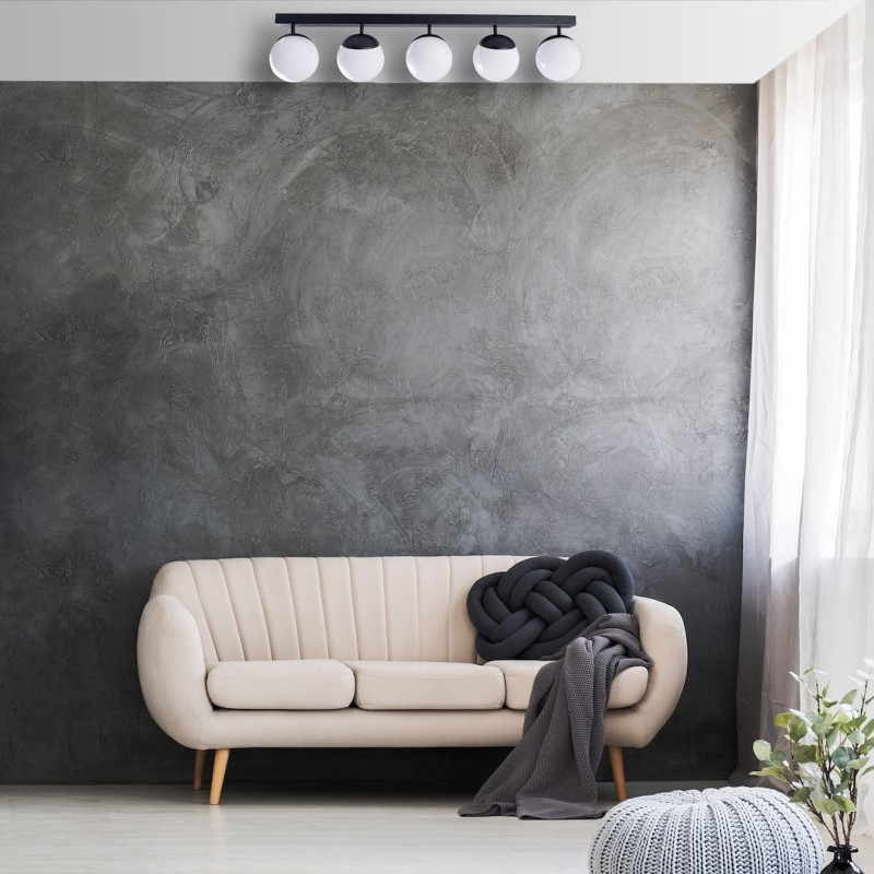 Deckenleuchte SFERA BLACK 5xE14