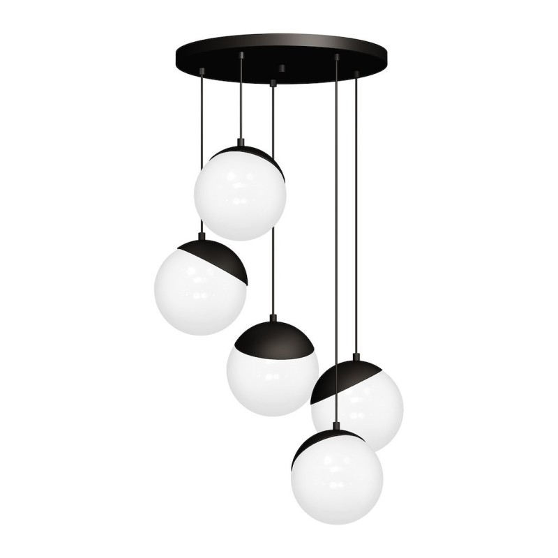 Lampa wisząca SFERA BLACK 5xE14