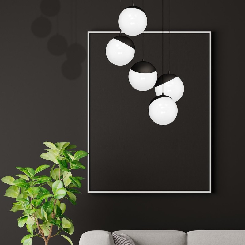 SFERA BLACK Pendant Lamp 5xE14