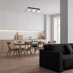 Deckenlampe SFERA BLACK/CHROME 3xE14