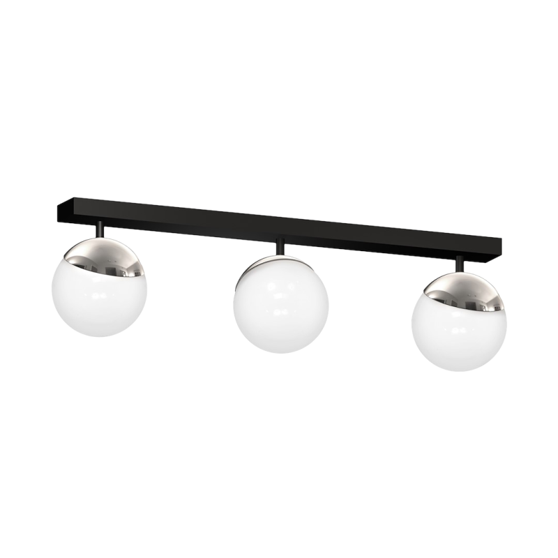 Deckenlampe SFERA BLACK/CHROME 3xE14