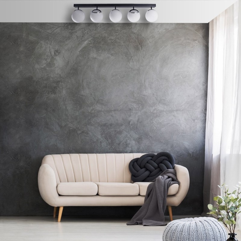 SFERA BLACK/CHROME Ceiling Lamp 5xE14