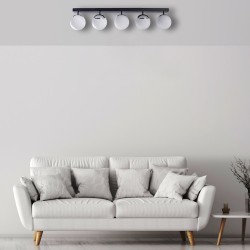 SFERA BLACK/CHROME Ceiling Lamp 5xE14