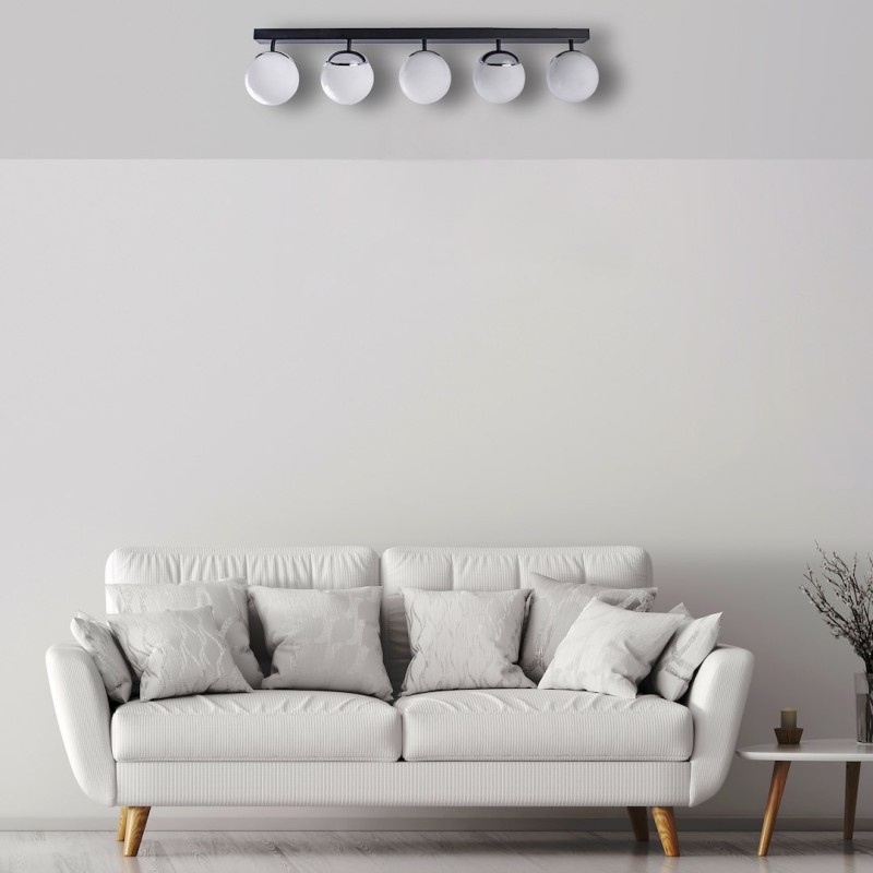 SFERA BLACK/CHROME Ceiling Lamp 5xE14