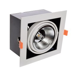 Recessed Fixture Plaza 1xGU10 AR111 White