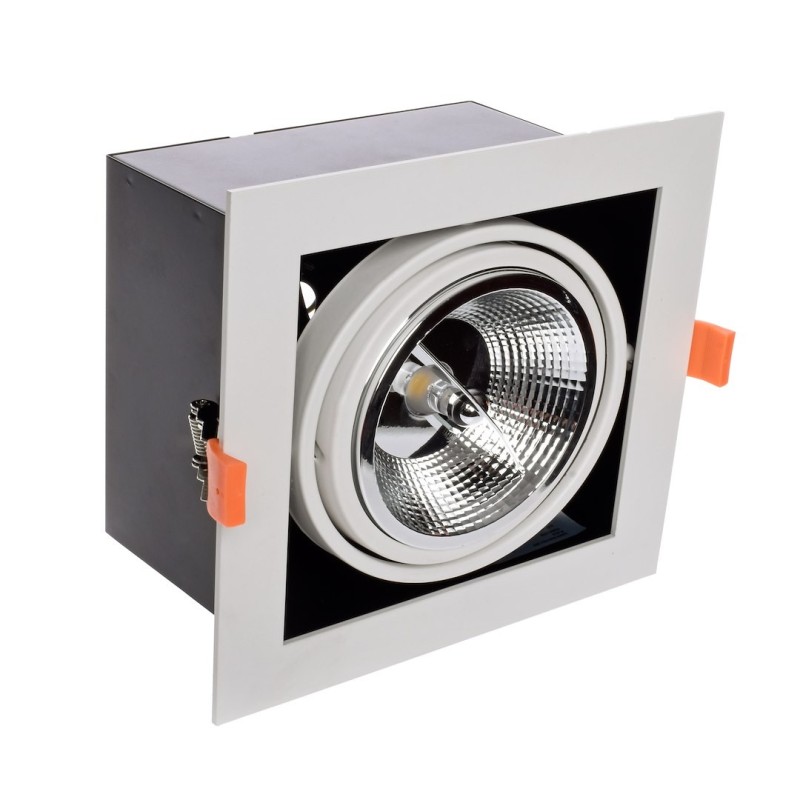 Recessed Fixture Plaza 1xGU10 AR111 White