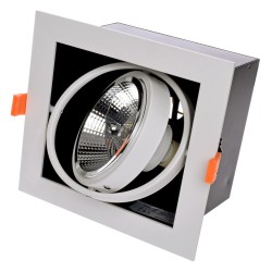 Recessed Fixture Plaza 1xGU10 AR111 White