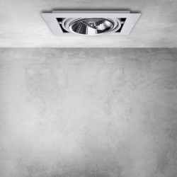 Recessed Fixture Plaza 1xGU10 AR111 White