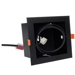 Recessed Fixture Plaza 1xGU10 AR111 Black