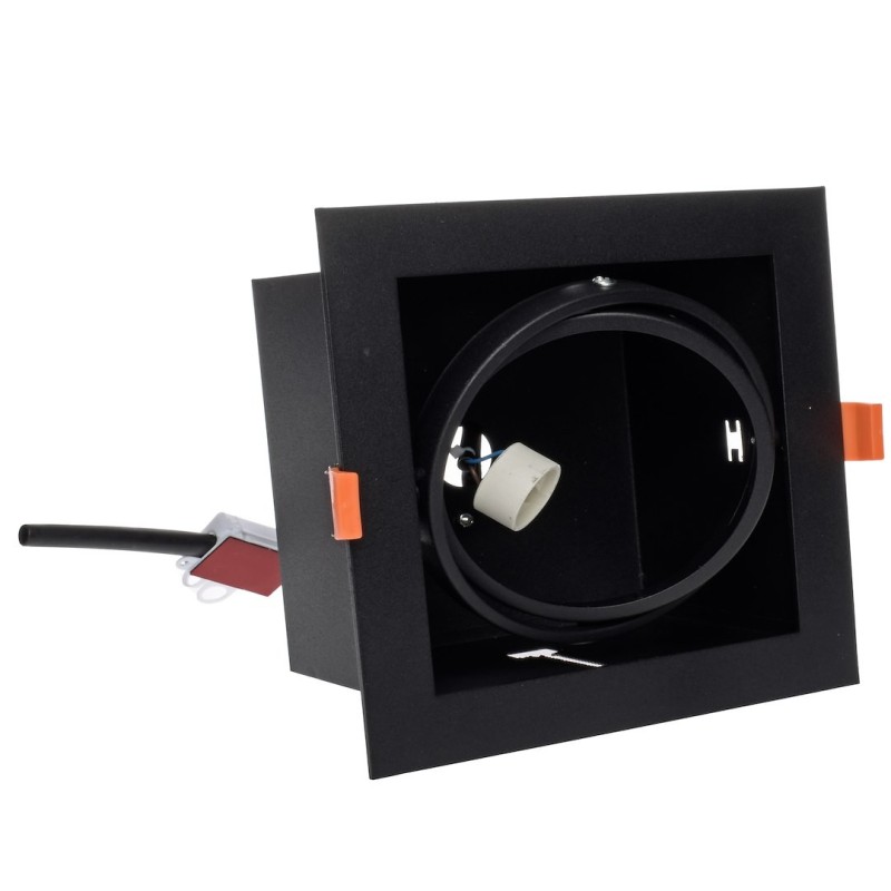 Unterputzrahmen Plaza 1xGU10 AR111 Schwarz