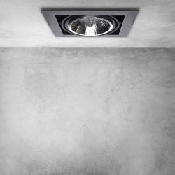 Recessed Fixture Plaza 1xGU10 AR111 Black