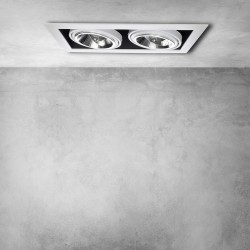 Recessed Fixture Plaza 2xGU10 AR111 White