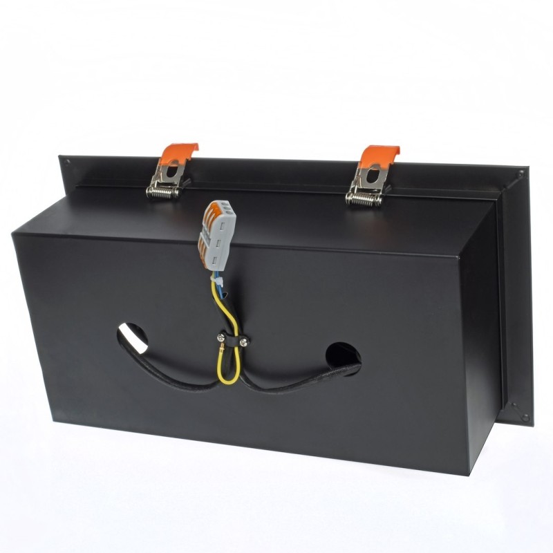 Recessed Frame Plaza 2xGU10 AR111 Black