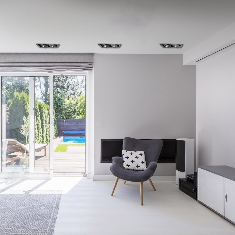 Oprawa Podtynkowa Plaza 2xGU10 AR111 Czarny