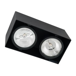 Surface Mounted Fixture Plaza 2xGU10 AR111 Black