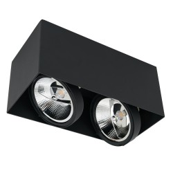 Surface Mounted Fixture Plaza 2xGU10 AR111 Black