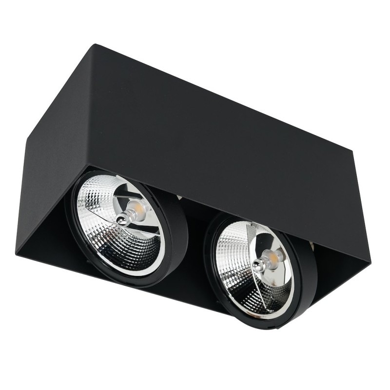 Surface Mounted Fixture Plaza 2xGU10 AR111 Black