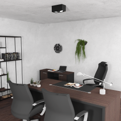 Oprawa Natynkowa Plaza 2xGU10 AR111 Czarny