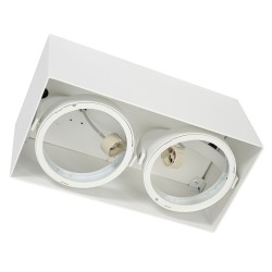Oberflächenmontierte Leuchte Plaza 2xGU10 AR111 Weiß